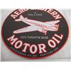 Image 3 : Aero eastern motor oil 11.5" round tin sign