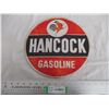 Image 1 : Hancock gasoline 11.5" round tin sign