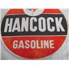 Image 3 : Hancock gasoline 11.5" round tin sign