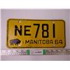 Image 1 : 1964 Manitoba License Plate
