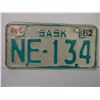 Image 2 : Saskatchewan Motorcycle/Snowmobile Plate with 1982 sticker