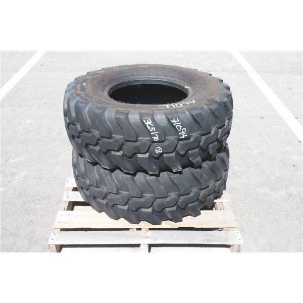 Dunlop Pair of 365/70R18 tires, 95% tread