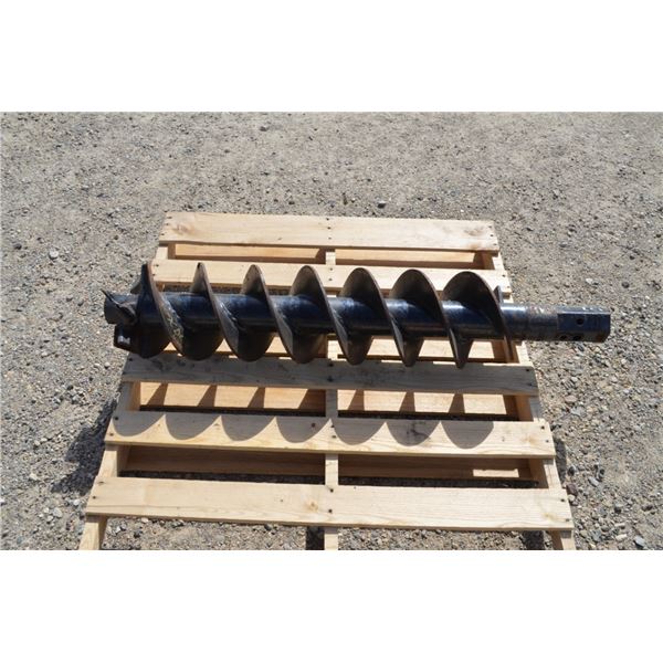 Unknown 9" post hole auger, hex drive, (A0CD4H200)