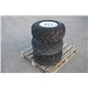 Image 1 : Mag Off Road set of 3 25x10.00-12 tires on 4 bolt aluminum rims to fit Kubota RTV's
