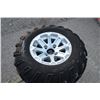 Image 4 : Mag Off Road set of 3 25x10.00-12 tires on 4 bolt aluminum rims to fit Kubota RTV's