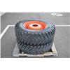 Image 1 : Nokian 2- 340/80R-24 70%, on 8 bolt steel rim, 6" pilot, 8" bolt circle