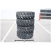 Image 1 : Dunlop Set of 4 365/70R18 tires on 8 bolt steel Kubota OEM rim, 90% tread, 8 3/4"pilot, 10 3/4" bolt