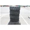 Image 3 : Dunlop Set of 4 365/70R18 tires on 8 bolt steel Kubota OEM rim, 90% tread, 8 3/4"pilot, 10 3/4" bolt
