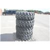 Image 4 : Dunlop Set of 4 365/70R18 tires on 8 bolt steel Kubota OEM rim, 90% tread, 8 3/4"pilot, 10 3/4" bolt