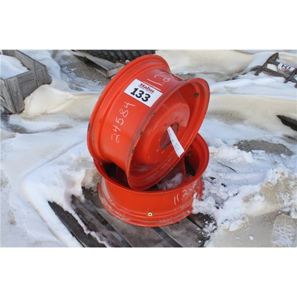 Kubota 11.2x24 front tractor rims, 8 bolt, New