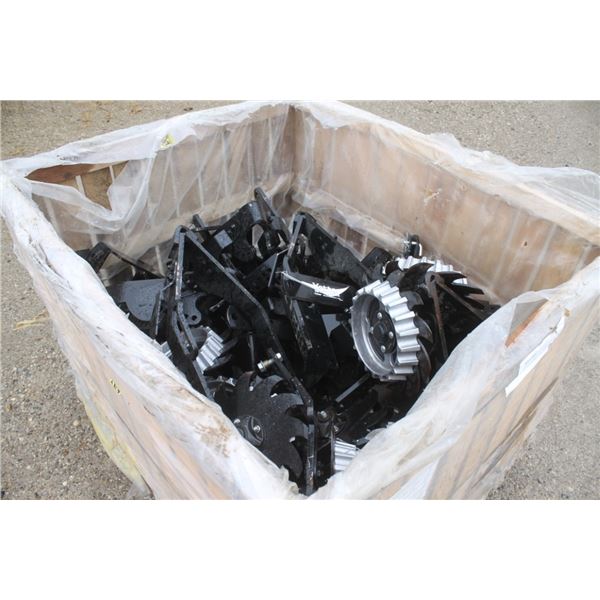 Yetter clean sweep trash cleaners, to fit JD planter, set of 16, unused