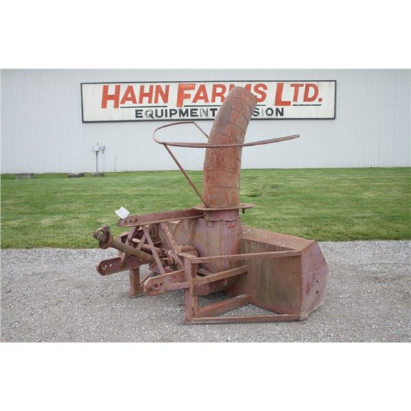 Unknown 7', single auger, manual chute snowblower