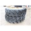 Image 2 : Pair of 525R1257 tires and 10 bolt rims, 13 1/4 bolt circle, 11 1/8 pilot