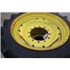 Image 4 : Pair of 430R953 tires and 12 bolt rims, 16 7/8 bolt circle, 14 5/8 pilot