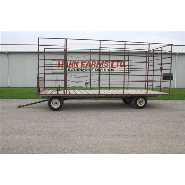 Unknown 20' x 9' thrower wagon with Martin under carriage