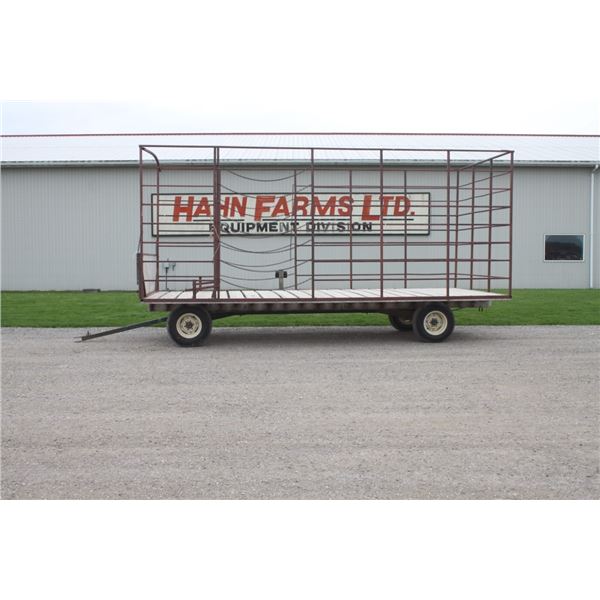 Unknown 20' x 9' thrower wagon with Martin under carriage