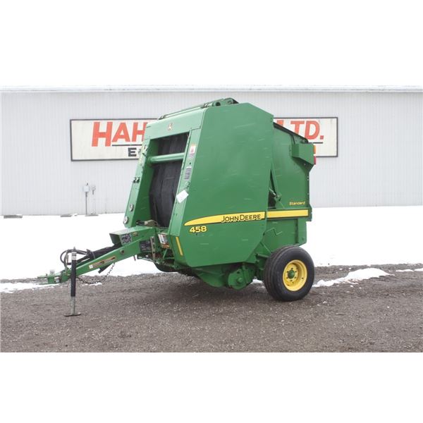 JD 458 4x5 round baler, 540 pto, ramp