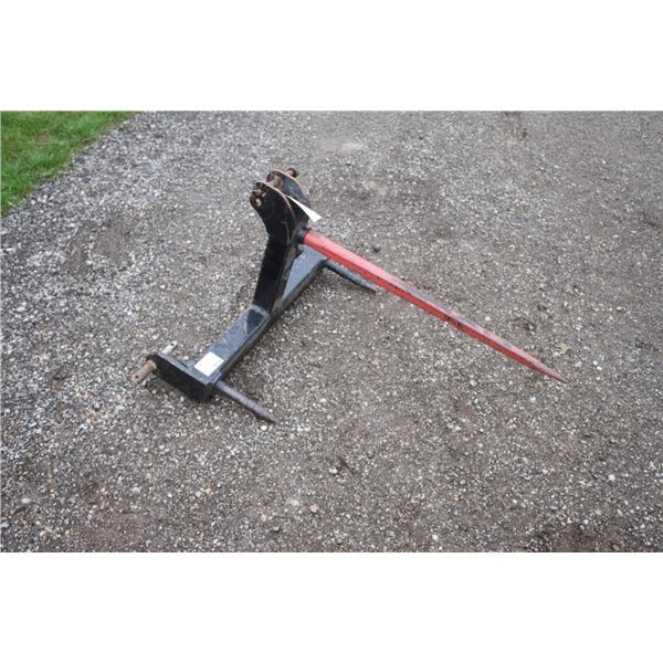 HLA 3pt, single prong bale spear