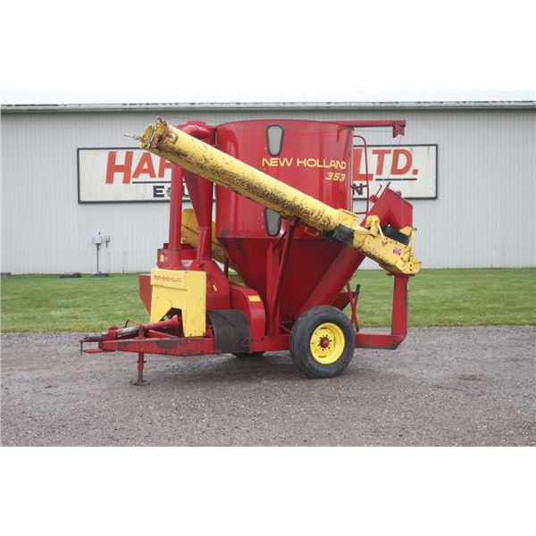 New Holland 353 mixmill, intake and discharge augers, 540 pto, good condition