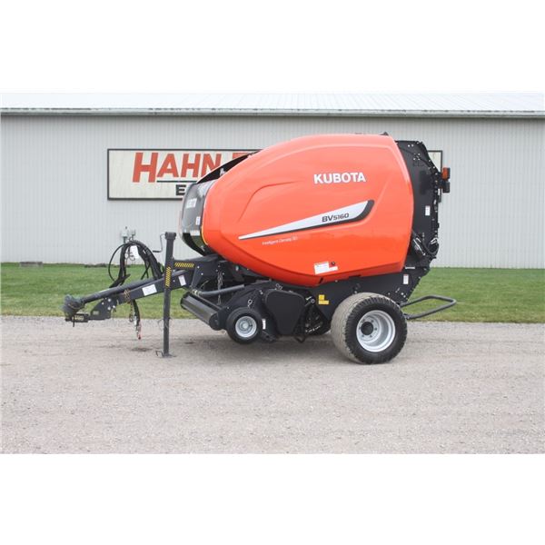 Kubota BV 5160 SC-25 Intelligent Density 3D,19.0/45x17 floatation tires, 4x5 round baler, net wrap,
