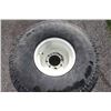 Image 11 : set of 4 turf tires off of NH TN75 from a local municipality, fronts 12Lx16R3, rear 22.5LLx16R3