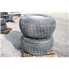 Image 8 : set of 4 turf tires off of NH TN75 from a local municipality, fronts 12Lx16R3, rear 22.5LLx16R3