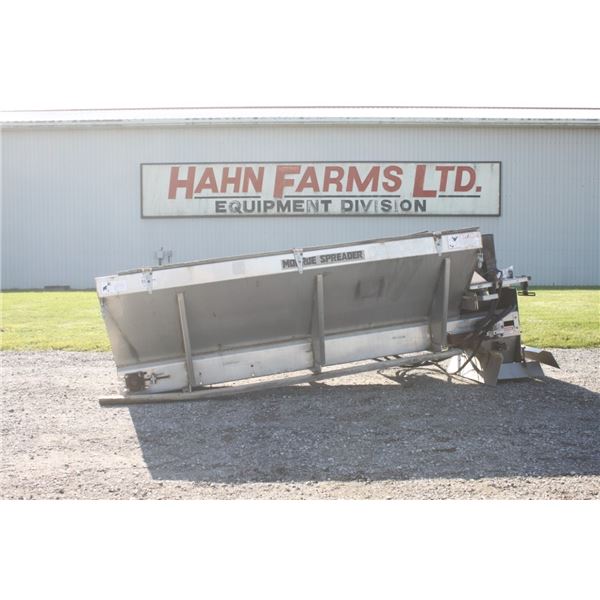 Monroe stainless steel pick-up truck mount salt spreader, local municipal unit