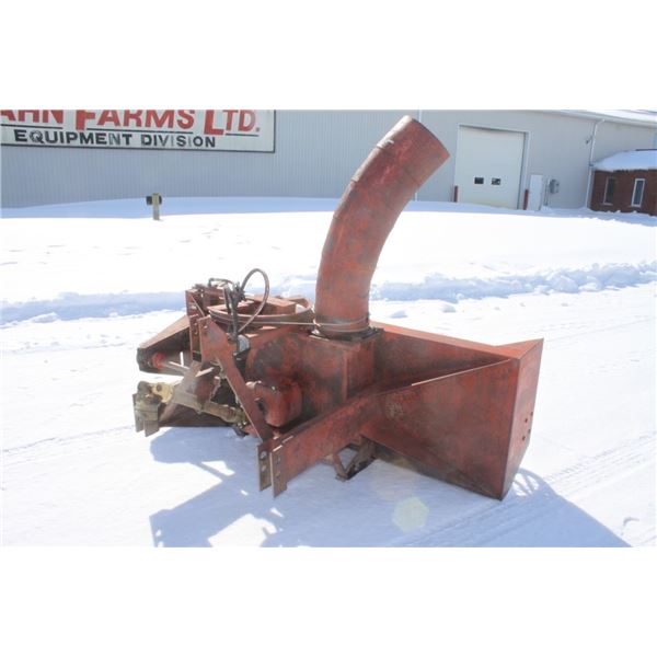 Hagedorn 7 1/2' single auger snowblower, hydraulic turn