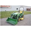 Image 2 : JD 2210 4wd compact tractor, hydro,  210 loader, 62C midmount mower, 1397 hours