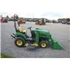 Image 5 : JD 2210 4wd compact tractor, hydro,  210 loader, 62C midmount mower, 1397 hours