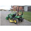 Image 8 : JD 2210 4wd compact tractor, hydro,  210 loader, 62C midmount mower, 1397 hours