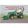 Image 1 : JD 1025R compact tractor, hydro, H120 loader, R4 tires, 2325 hours, Very Nice