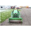 Image 3 : JD 1025R compact tractor, hydro, H120 loader, R4 tires, 2325 hours, Very Nice