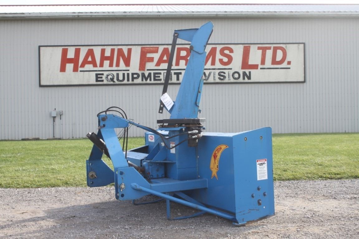 Meteor 6' single auger snowblower, hydraulic turn