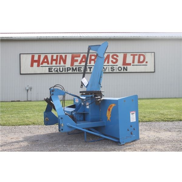 Meteor 6' single auger snowblower, hydraulic turn