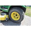 Image 10 : JD X738 4wd lawn tractor, JD high capacity 60" Drive Over deck, deluxe seat, JD front mount 47" snow