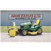 Image 1 : JD X738 4wd lawn tractor, JD high capacity 60" Drive Over deck, deluxe seat, JD front mount 47" snow