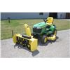 Image 2 : JD X738 4wd lawn tractor, JD high capacity 60" Drive Over deck, deluxe seat, JD front mount 47" snow