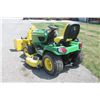 Image 8 : JD X738 4wd lawn tractor, JD high capacity 60" Drive Over deck, deluxe seat, JD front mount 47" snow