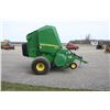 Image 5 : JD 450M round baler, Megawide HC2 pick-up, pre cutter, drop floor, net wrap, 21.5Lx16.1 floatation t