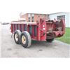Image 7 : Hagedorn 180 Hydra-Spread tandem axle manure spreader, top beater, end gate hydraulic eject, one own