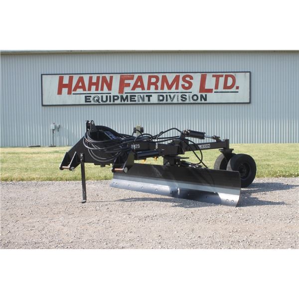 Leon M125 3pth 8' 6 way hydraulic angle blade with hydraulic tail wheel, New