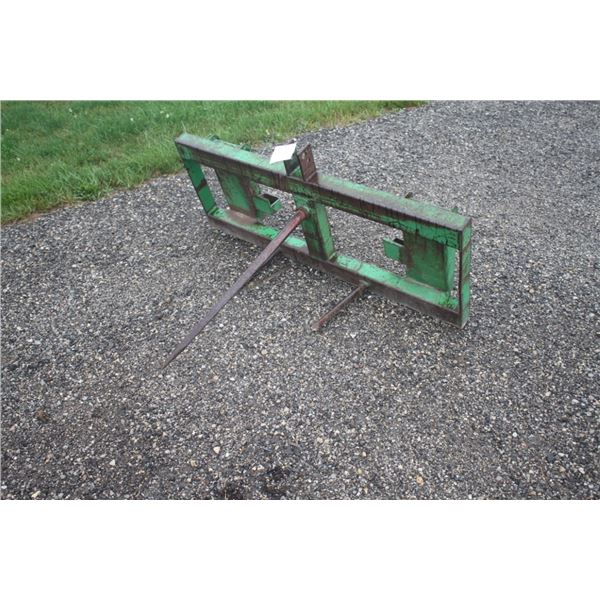 HLA single prong bale spear, JD 245 coupler