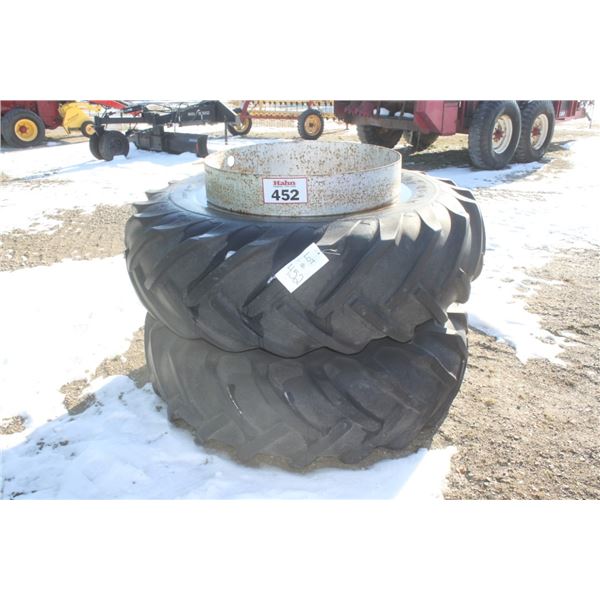 Goodyear 18.4x34 T rail duals