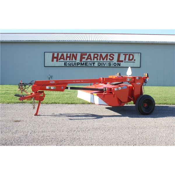 Kuhn FC243TG 7'10"  mower conditioner, 2pth, 540 pto, low acres