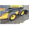 Image 10 : New Holland L175 skidsteer, rops, , aux hydraulics, hand controls, 10.00x16.5, , 6' GP bucket, one o