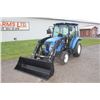 Image 2 : New Holland Boomer 55 4wd compact tractor, cab, air, Alo C18 loader, 2 remotes, Hydro, 6' bucket, 16