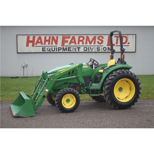 JD 4066M 4wd compact tractor, rops, JD 400E loader, 6' bucket, power ...