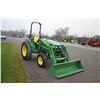 Image 4 : JD 4066M 4wd compact tractor, rops, JD 400E loader, 6' bucket, power reverser, 13.6x28, 115 hours