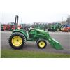 Image 5 : JD 4066M 4wd compact tractor, rops, JD 400E loader, 6' bucket, power reverser, 13.6x28, 115 hours